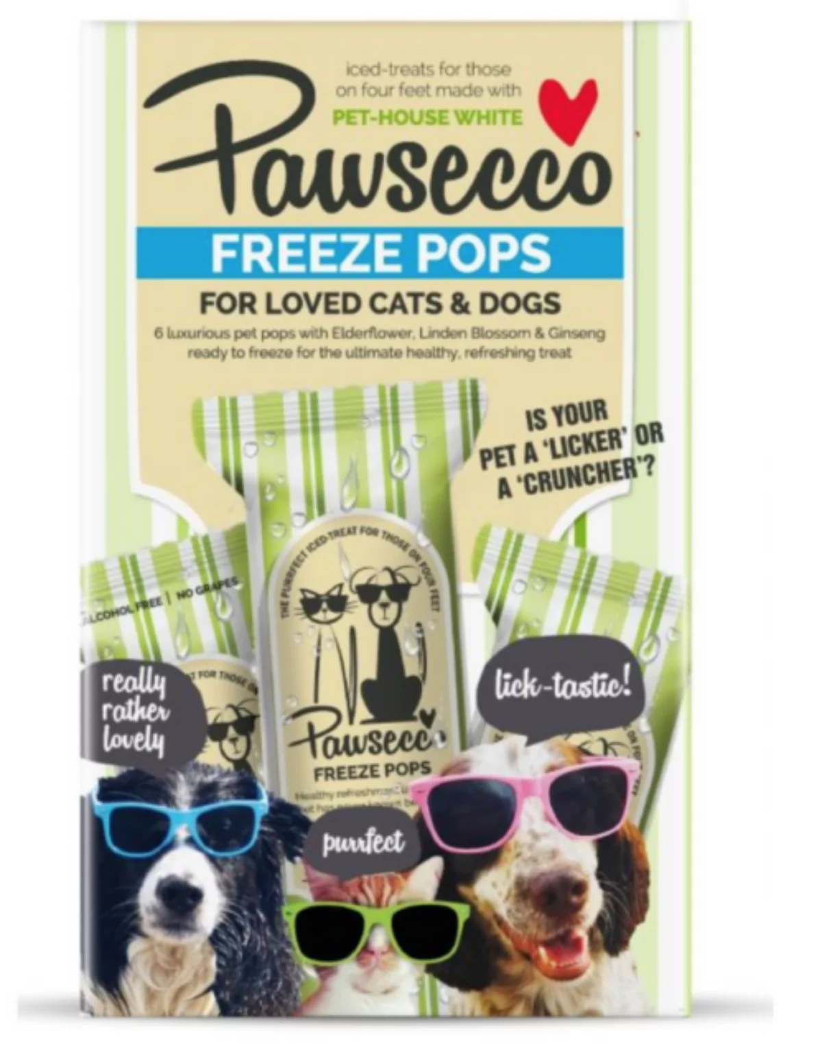 Tasty pawsecco freeze pops